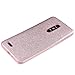 ZTE ZMax Pro Case, Slim Fit Ultra Thin Glitter Interior Polycarbonate Silicone TPU Soft Cover with Screen Protector and Stylus - Full Pink