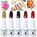 FairyGlo 5 PCS Gelpolish UV LED Nail Polish Soak Off Shiny Goregous Varnish Manicure Pedicure Collection Well- Selected DIY Pro Nail Art Gift Set New 15ml 0.5fl.oz C001