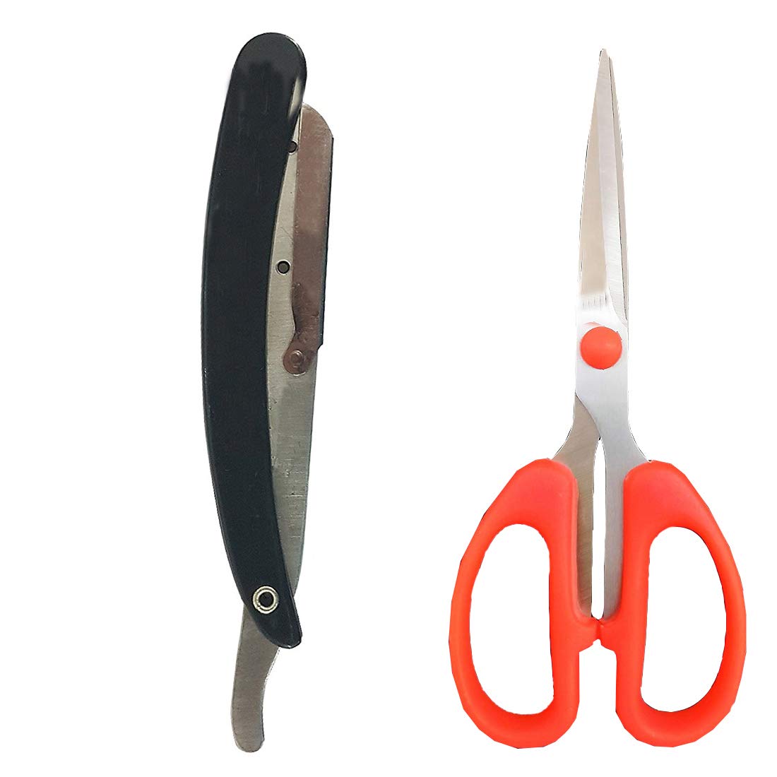 Buy Kyt Combo Of Hair Cutting Scissor And Folding Shaving Razor