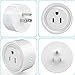Wifi Smart Plug, Mengyasi Mini Smart Socket Works with Amazon Alexa with Timing Function, Switch On/Off your Electric Equipment from Anywhere via Smartphone or Tablets, No Hub Required