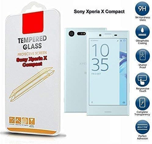 Tempered Glass Mobile Phone Screen Protector 9H Hardness Anti Scratch Crystal Clear Compatible With Xperia X Compact