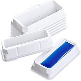 CryoKing 100Pcs 25ml Reagent Reservoir, Sterile Pipette Solution Basins, PS | 25ml Reagent Tank, Pipette Reservoir Boat, Individually Wrapped, One-Channel, RNase/DNase Free &amp; Pyrogen Safe, White
