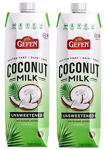 Gefen Unsweetened Coconut Milk, 33.8oz (2 Pack) Dairy Free, Non GMO, Gluten Free, Vegan and Kosher - Thumbnail 3