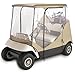 Classic Accessories Fairway Travel 4-Sided 2-Person Golf Cart Enclosure, Tan primary