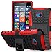 Sophmy Hybrid Dual Layer Armor Protective Case Cover with Kickstand red
