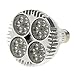 LEDHOLYT 35W(75w Equivalent) PAR30 24pcs LEDs White SpotLight Bulb E26 Project Tracking Light 24 Degree Beam (35W, White)