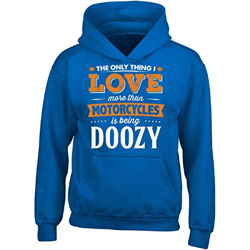 My Family Tee Love Being Doozy More Than Motorcycles Biker Gift - Adult Hoodie XL Royal
