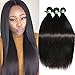 Msbeauty Brazilian Remy Silky Straight Hair weave 1 Bundles of 20 inch 100g Straight Virgin Human Hair Natural Color