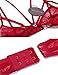 Avidlove Women's Sexy Strappy Lingerie Set Open Cup Halter Lace Babydoll Small Red