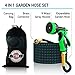 [New 2018] Expandable Garden Hose 50Ft Extra Strong - Brass Connectors with Protectors 100% No-Rust & Leak, 9-Way Spray Nozzle - Best Water Hose for Pocket Use - 100% Flexible Expanding 50ft