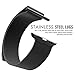 Apple Watch Band Series 1 Series 2, MoKo Milanese Loop Mesh Stainless Steel Bracelet Strap with Unique Magnet Lock for iWatch 42mm 2015 & 2016 All Models, No Buckle Needed, BLACK (Not Fit iWatch 38mm)