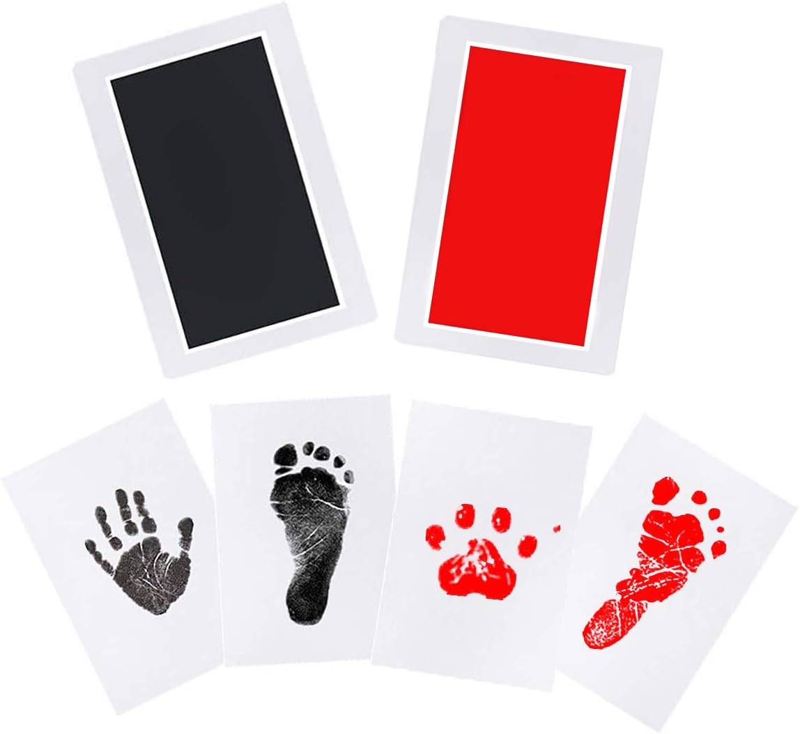LQRLY [2 Pack] Baby Handprint and Footprint Kit Newborn Baby Footprint
