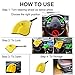 OKLEAD Car Steering Wheel Lock Full Cover Airbag Anti Theft Locking Device Universal for Car SUV Pickup with 2 Keys