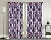 Grand Linen 2 Piece Plaid Red, White and Blue Window Curtain Set (Matches Our Baseball Sports Theme Bedding)