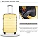 Travelhouse Luggage Set 3 Piece Expandable Lightweight Spinner Suitcase (Yellow)