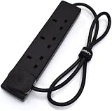 VisioSound 4 Way Extension Lead Black 13A Socket 1m 2m 3m 5m 10m view 1