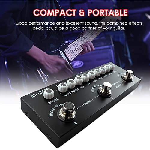 M-VAVE CUBE BABY Guitarra Elétrica Multifuncional Portátil Pedal de Efeito Combinado com Reprodução de Música Sem Fio Gravação de Telefone Função de Interface de Áudio