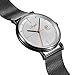 SONGDU Men's Fashion Date Slim Analog Quartz Watches with Stainless Steel Mesh Band (Grey)