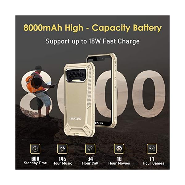 Rugged-Smartphone-IIIF150-Unlocked-Mobile-Phones-8000mAh-Battery-Android-10-4G-Global-Dual-SIM-IP6869K-Waterproof-Rugged-phone-586-6GB-64GB-Quad-Camera-FaceFingerprint-ID-NFC-GPSBlack IIIF150 Rugged Smartphone, Sim Free Mobile Phone, 5.86" Rugged Phone, 8000mAh Battery, 6GB 64GB Smartphones, 13MP Quad Camera, 4G Dual Sim IP68 Waterproof Phone Android 10, Face ID/Fingerprint, NFC