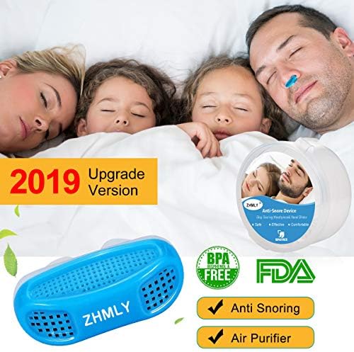 Upgrade 2-in-1 Anti Snoring Devices, Snoring Solution Nasal Dilator Nose Vents Plugs Clip Stop Snoring Aids Snore Stopper Reduce Snoring Sleeping Aid Device for Ease Breathing Comfortable Sleeping