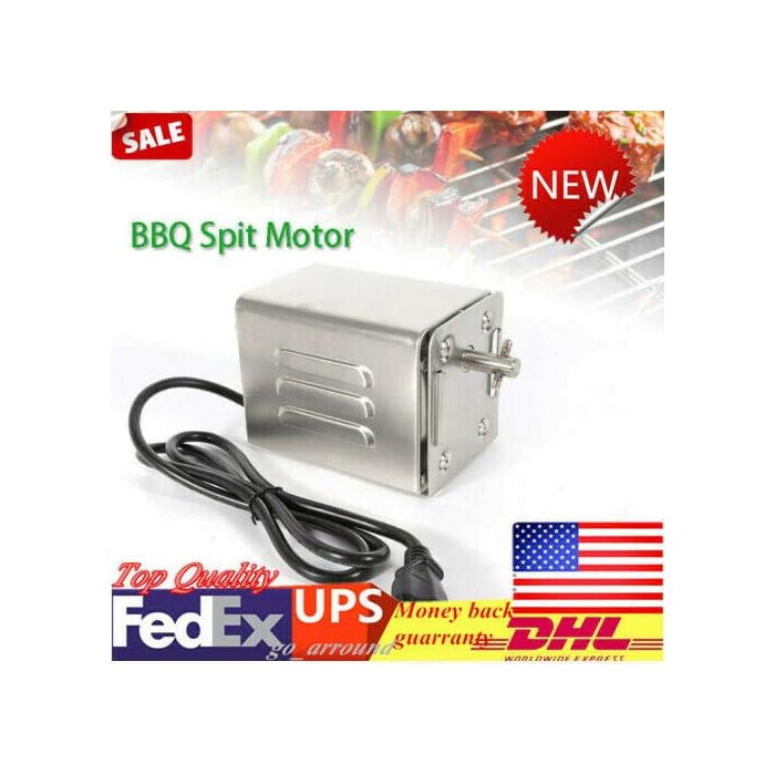 Buy MONIPAUS Grill Rotisserie Motor 110V Stainless Steel Electric