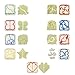 SASRL Sandwich Cutters - Set of 9 Crust & Cookie Cutters - Dinosaurs, elephants, butterflies, five-pointed star, puppy , quadrilateral, puzzles, car, love