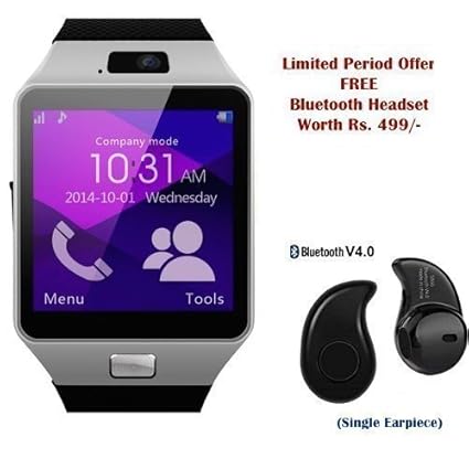 mobile watch with earphone