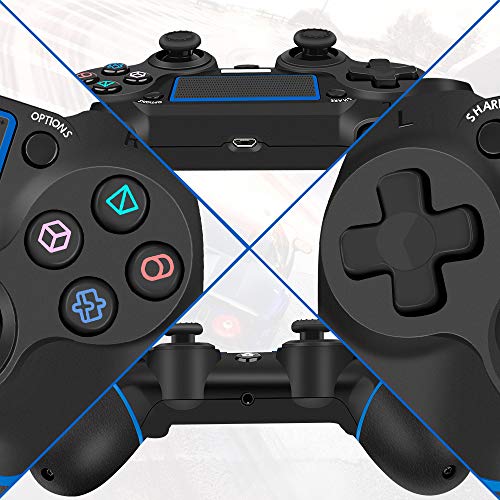 YCCTEAM Wireless Controller for PS4 - Gamepad Joystick for Playstation 4/Pro/Slim/PC and Laptop with Motion Motors and Audio Function