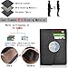Mens Minimalist Wallet, Zonlicat Slim Front Pocket Wallets with RFID Blocking for Men - Black