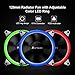 Case Fan, AMZtronics 3-Pack 12 RGB LED 120mm Quiet Edition High Airflow Adjustable Color LED Fan for Computer Cases, CPU Coolers, and Radiators