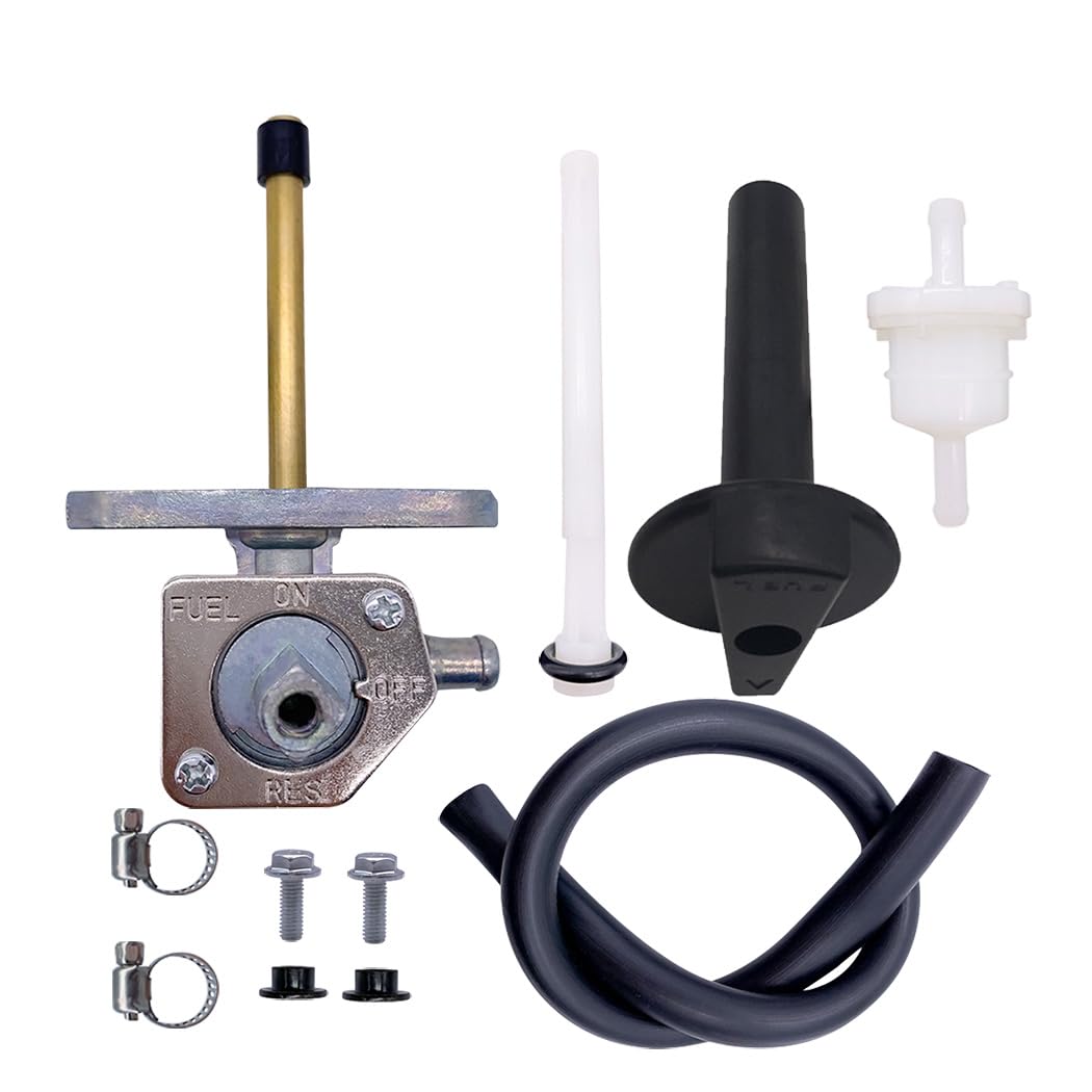 Photo 1 of Fuel Valve Switch Petcock with Lever Screw Fits For Honda ATV Rancher 350 400 420 450 500 650, for Honda ATV Four Wheeler Foreman TRX450 TRX500 TRX650