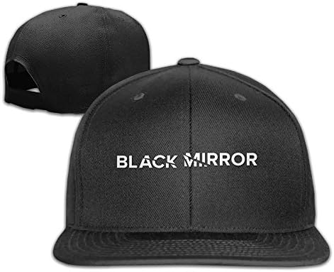LeaDear Unisex Black Mirror Adjustable Baseball Cap Cotton Snapback Hat Black