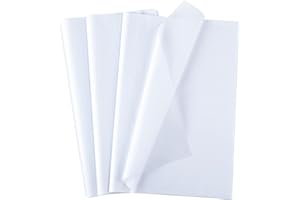 CHRORINE 60 Sheets Tissue Paper White Wrapping Paper Bulk for Wedding Birthday DIY and Craft Decor