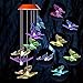 Butterfly Mom Gifts for Mothers Day Grandma Gift, Butterfly Solar Wind Chimes for Outside Solar Lights Outdoor Decor Hanging Mobile for Garden Patio Yard Porch Decoraion Birthday Gifts for Women