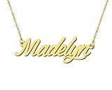 Aoloshow 18k Gold Plated Madelyn Name Charm