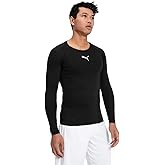PUMA Men's Liga Baselayer Long Sleeve Tee, Black, X-Large