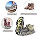 Traction Cleats Ice Snow Grips with 18 Spikes for Walking, Jogging, Climbing and Hiking (Black,XL(New))