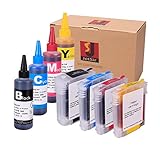 JetSir Premium Dye Refill Ink Kit for HP 940, HP 940 XL Ink Cartridges for Hp Officejet Pro 8000, Officejet Pro 8500A, 8500A Plus
