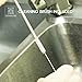 Kollea Stainless Steel Drinking Straws, Set of 6 with Cleaning Brush, Reusable Non-Toxic Eco Friendly Straws for Juice Smoothies