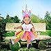 ebuddy 4pc Dolls Unicorn Clothes Includs Jumpsuit,Headband, Tutu, Shoes for 18 inch Dolls