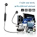 Bluetooth Headphones,V4.1 Magnetic Wireless Earbuds Stereo Noise Canceling Sport Earphones Sweatproof Headset w/Mic Compatible iPhone X/8/8 plus/7/6, Samsung S9/S8/S6 Note 8/7 and Android Smartphones