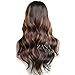 ZANA Body Wave Brazilian Human Hair Wigs for Black Women Glueless Lace Front Wigs Two Tone Ombre Color