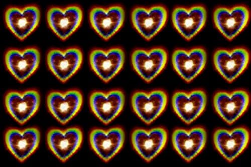Izgut Holographic Hearts Film A4 Size Matte 45gsm