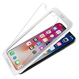 iPhone XS Screen Protector [3 Packs], Foxnovo iPhone X Tempered Glass Screen Protector with Install Frame Anti Scratch Glass Protector 3D Touch Clear Screen Protectors for Apple iPhone X 5.8 Inch