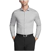 Kenneth Cole Reaction Mens Dress Shirt Slim Fit Techni-Cole Stretch