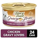 purina fancy feast gravy wet cat food gravy lovers chicken feast in grilled chicken flavor gravy 24 3 oz cans