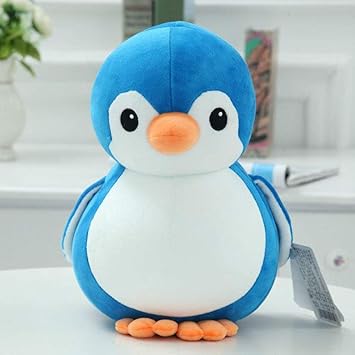 Amazon Es Yfkjh Dibujos Animados De Animales Marinos Munecos De Pinguinos Pequenos Peluches Particulas De Espuma Munecos De Trapo Regalos De Cumpleanos Para Hombres Y Mujeres Azul 40 Cm Juguetes Y Juegos