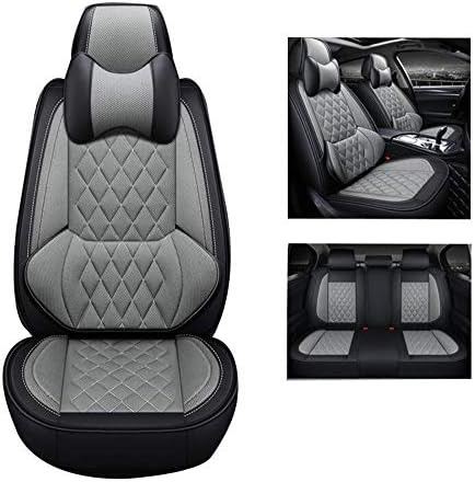 QCZD88 Car seat cover, compatible with Hyundai Elantra, MISTRA, SONATA, ix25, ix35, ix45, ACCENT, i30, Verna, Celesta,Gray,i30