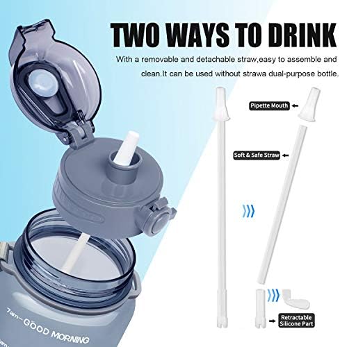 Half gallon water bottle in various colors priced at $18.99.