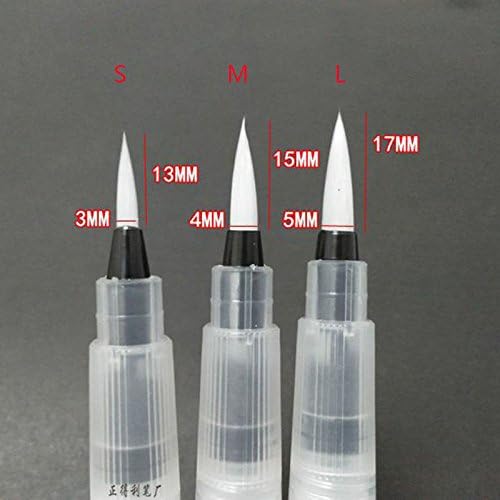 Paint Brushes Artist, 3 Size S M L Aqua Water Flow Brush Watercolour Artists Paint Brushes, Paint Brushes Set (1 Set (S, M, L 3 PCs ))